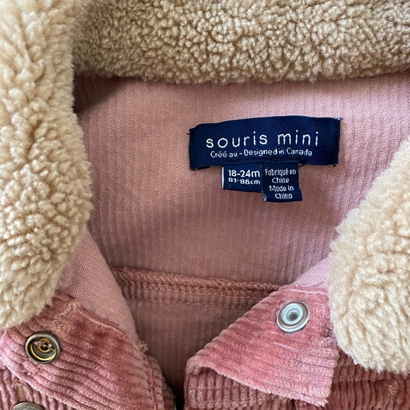 Souris Mini brand pink corduroy jacket. - Picture 2 of 2